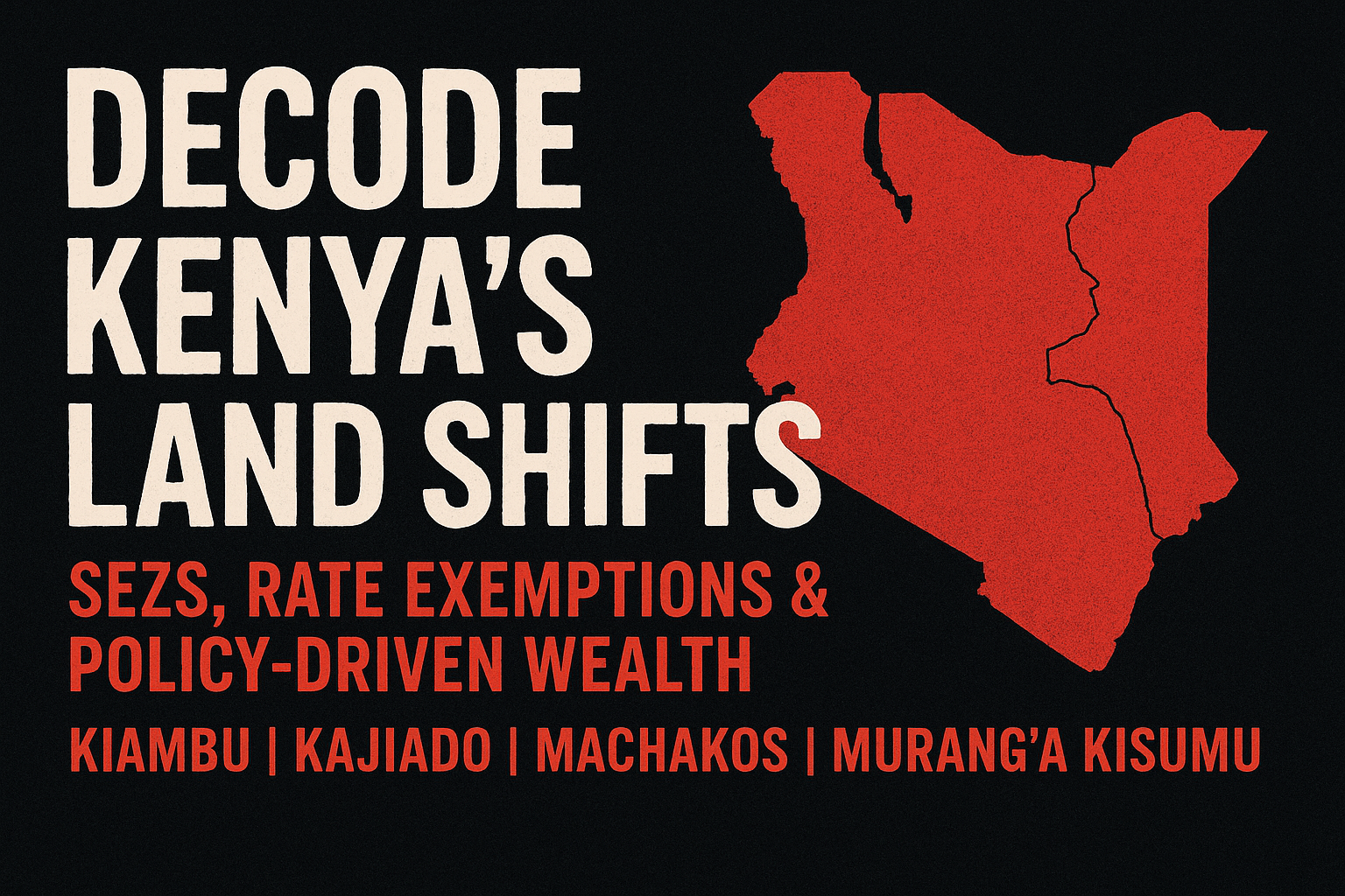 Mhasibu Housing Samples County by County land laws that are leading to faster appreciation of land in those counties