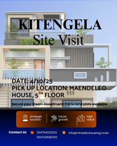 Mhasibu Rockville Gardens-Plots-for Sale in Kitengela Site Visit